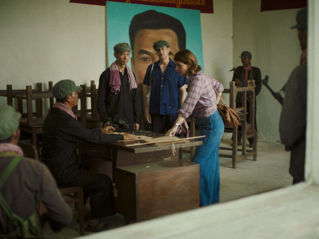 A still from Meeting with Pol Pot, starring Irene Jacob